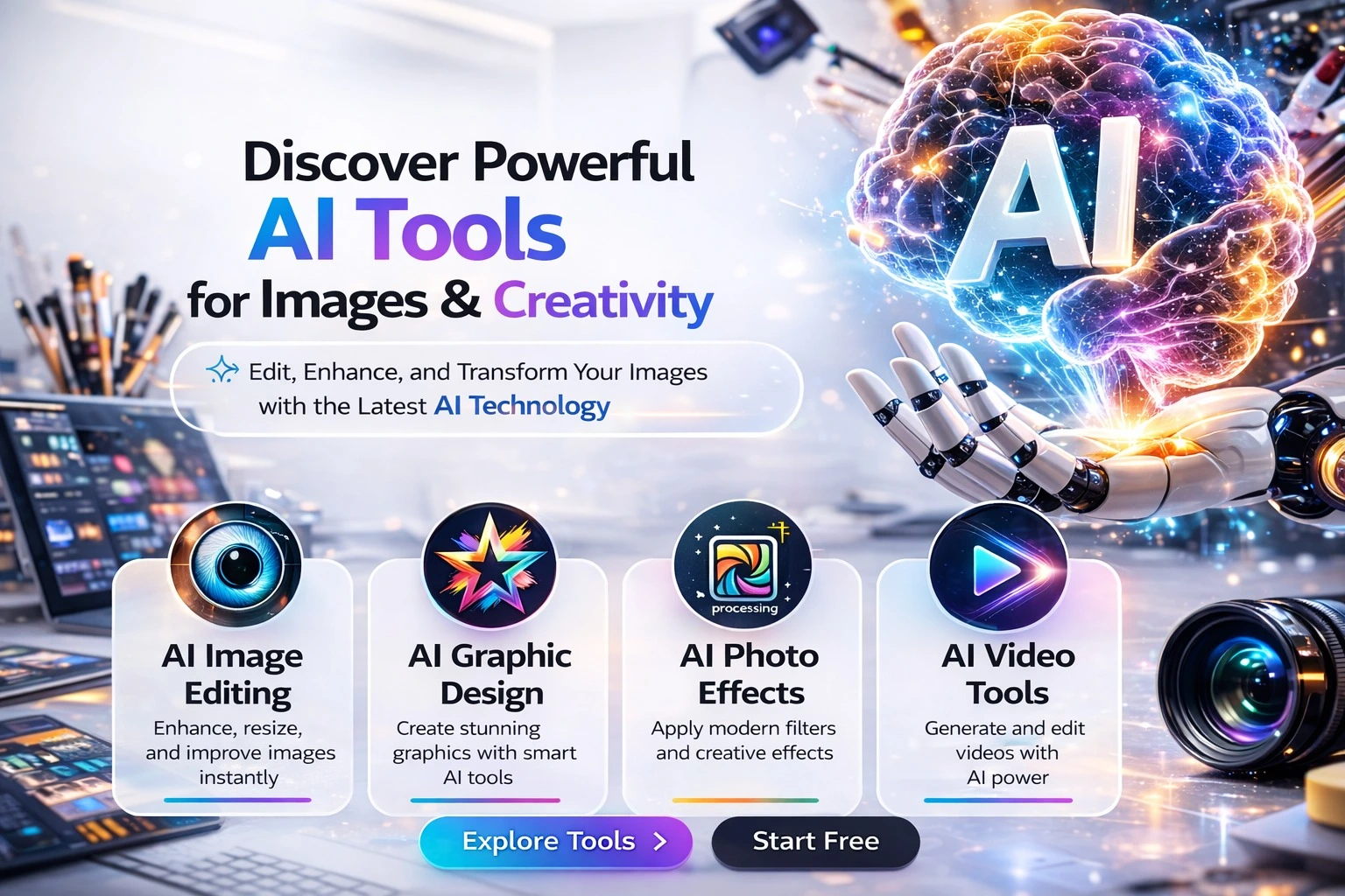 Image Tools AI HomePage