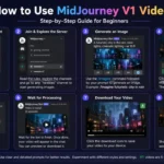 How to use MidJourney v1 video step by step