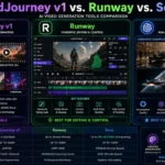 MidJourney v1 vs. Runway vs. Sora