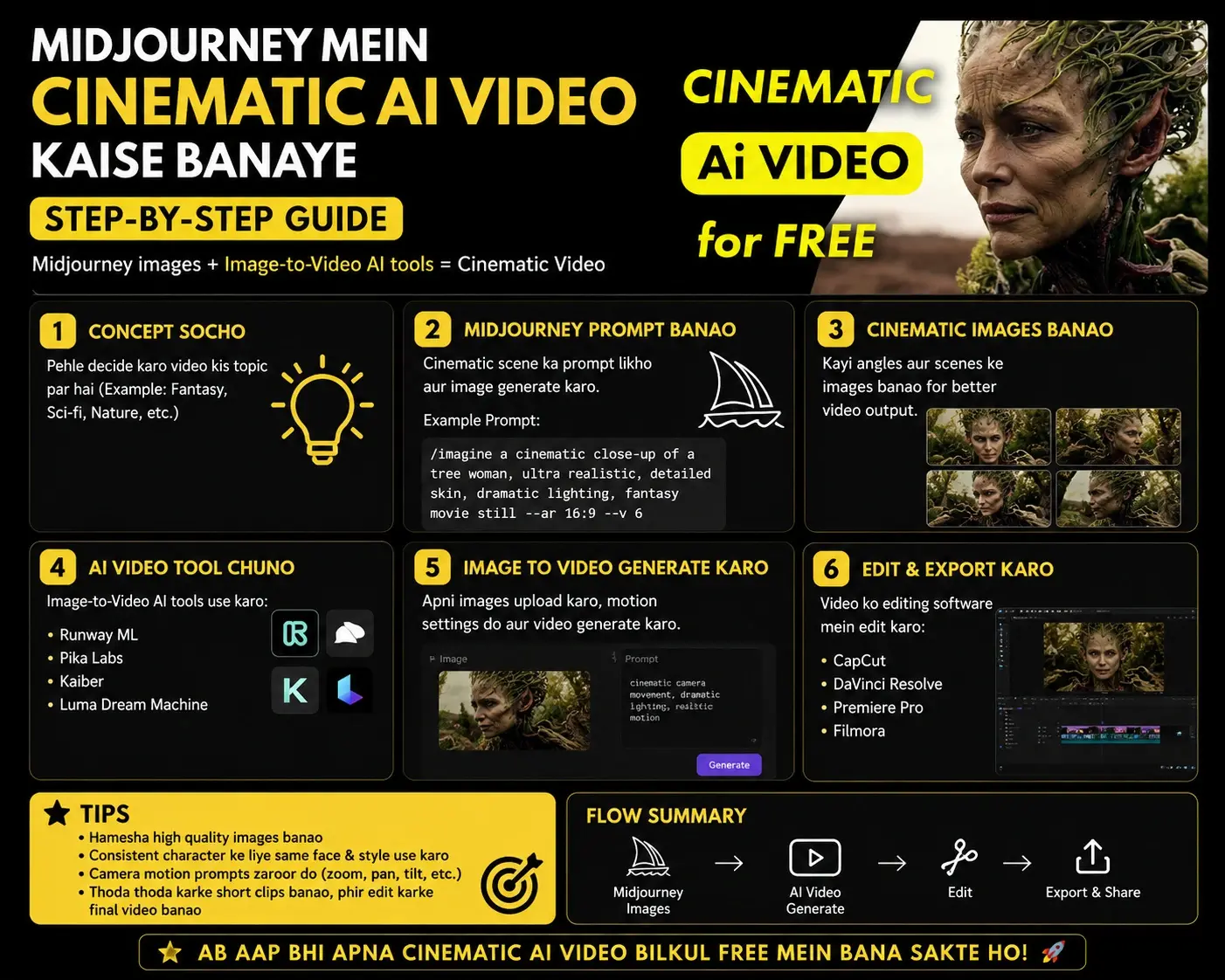 how to create a video in midjourney