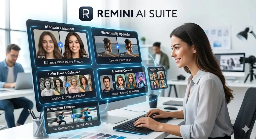 Modern Remini AI Suite