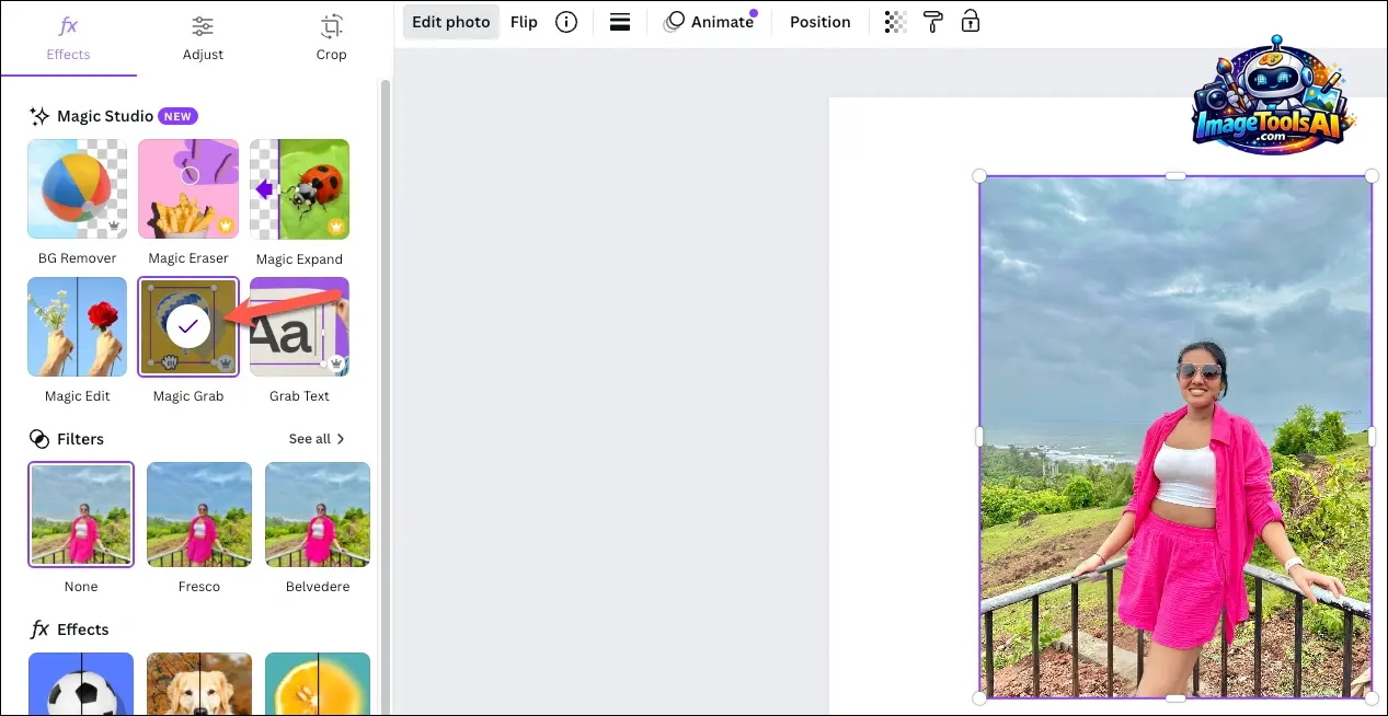 Canva Magic Grab