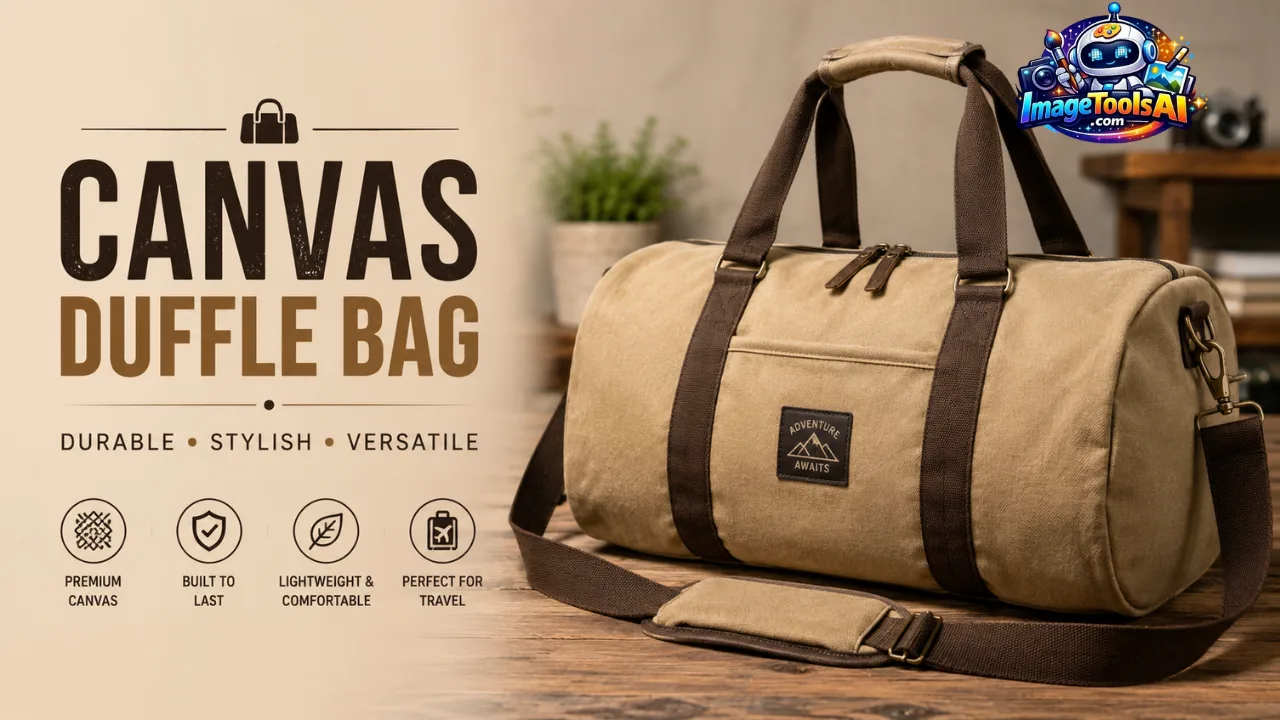 bag canvas duffle