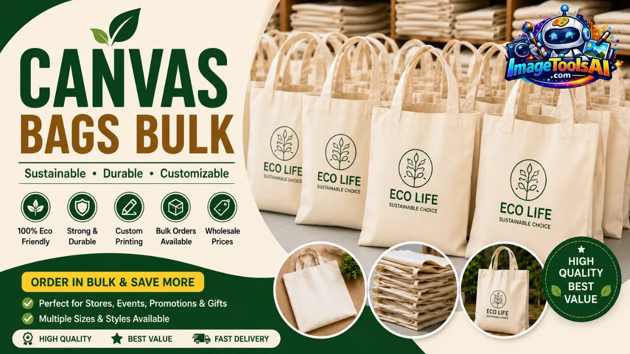 canvas bags bulk