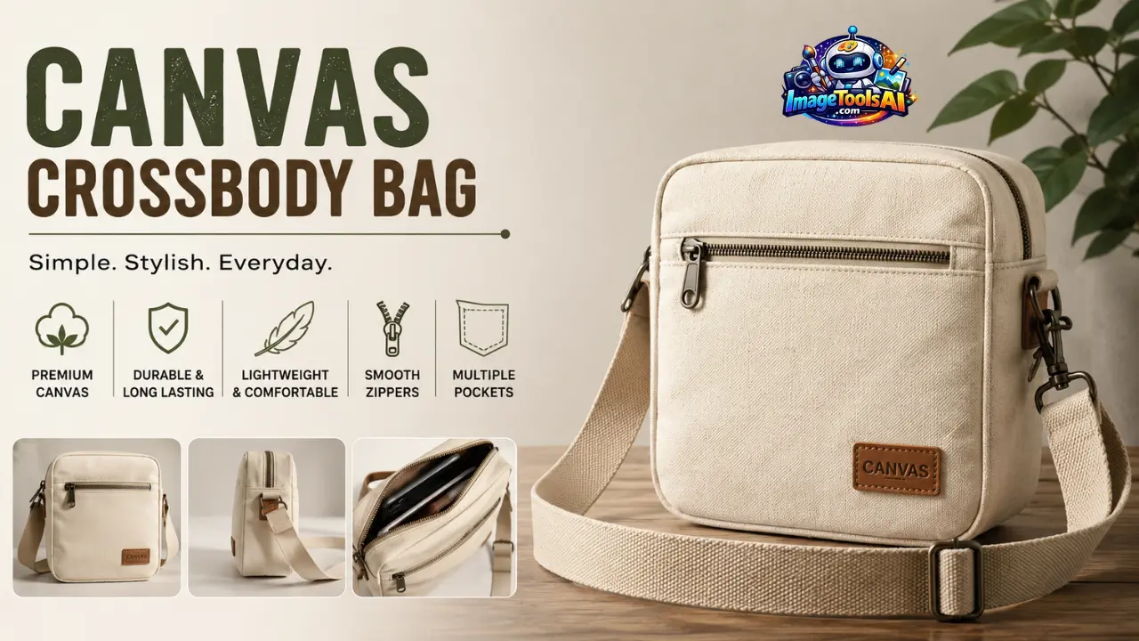 canvas crossbody bag