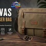 canvas messenger bag