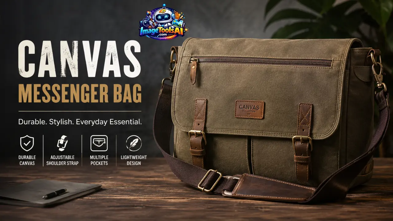 canvas messenger bag