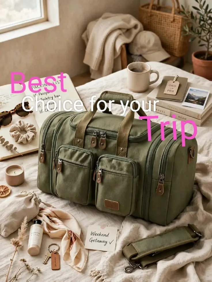 bag canvas duffle