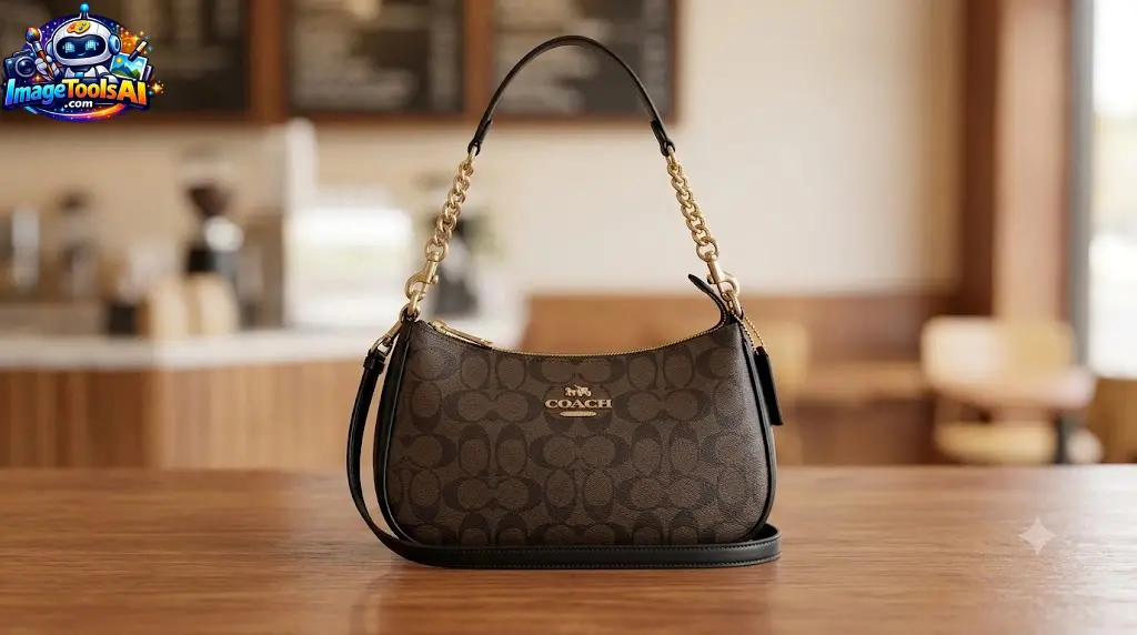teri shoulder bag in signature canvas