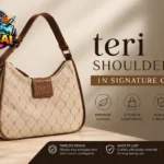 teri shoulder bag in signature canvas