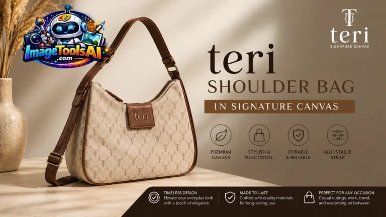 teri shoulder bag in signature canvas
