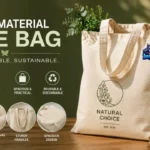 canvas material tote bag