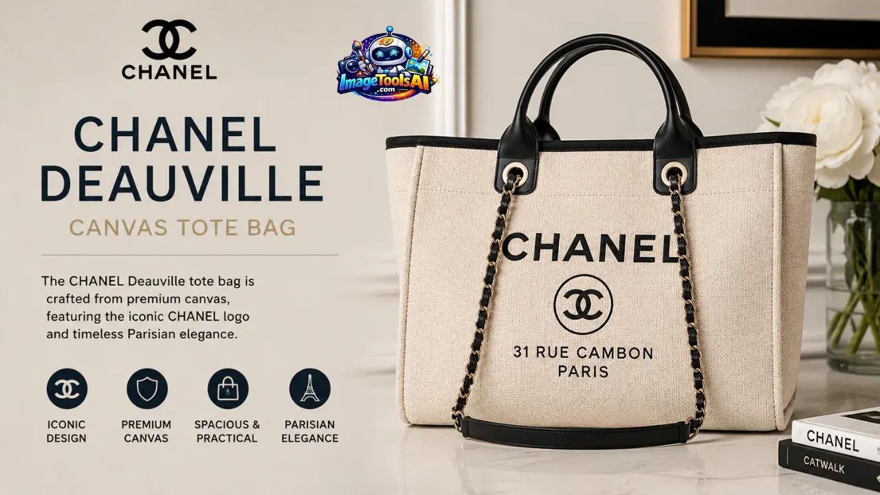 chanel canvas bag deauville