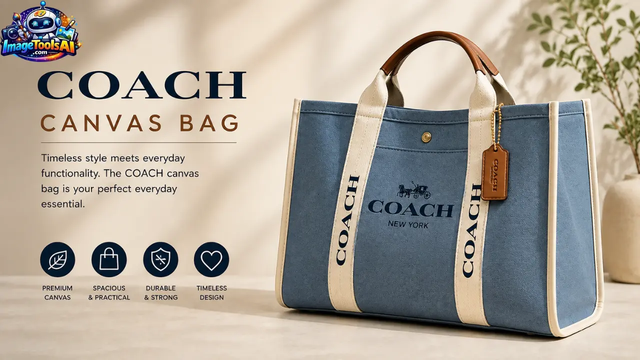 coach canvas bag
