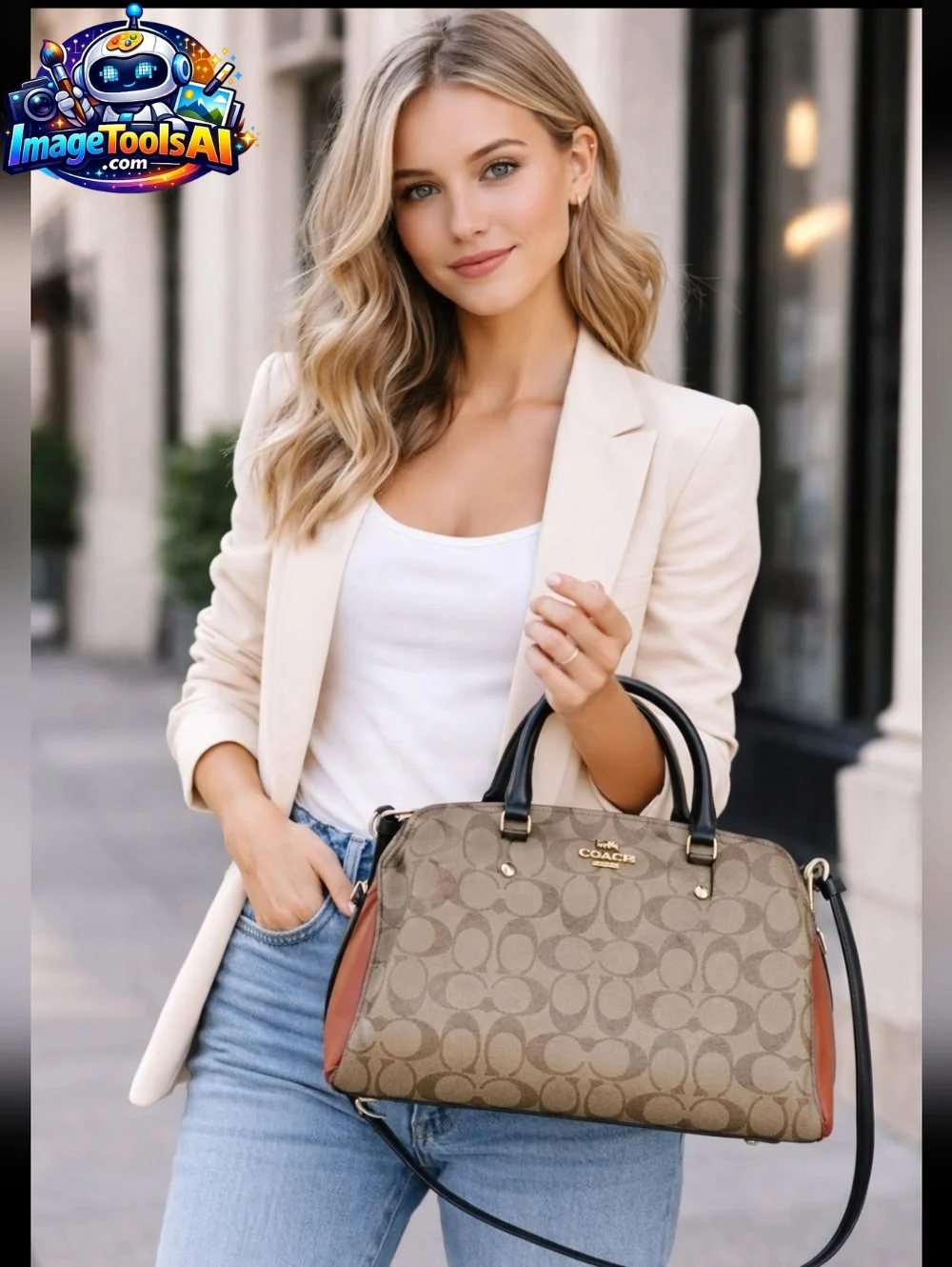 coach canvas bag