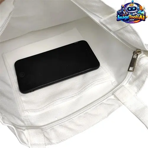 canvas bag with zipper