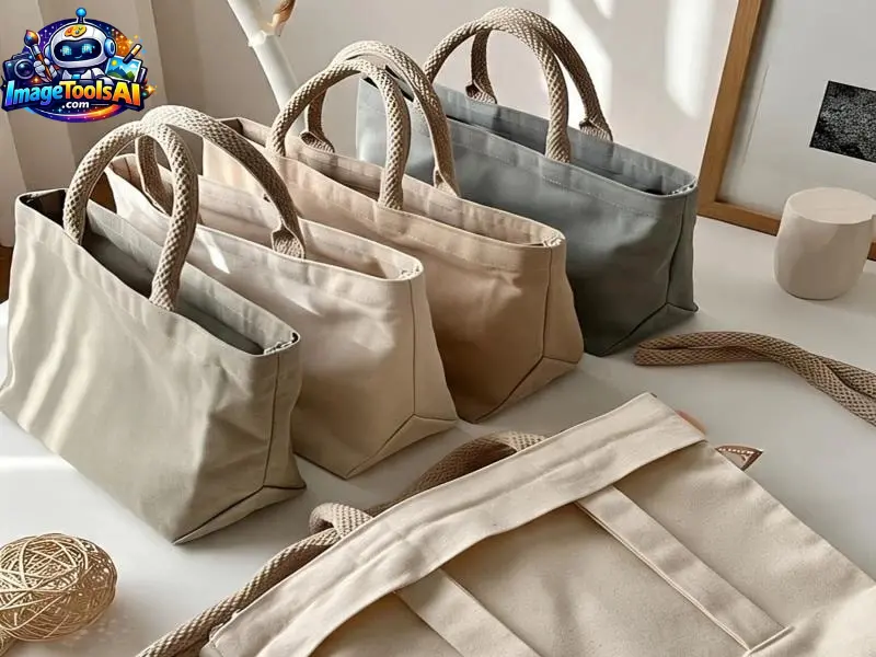 canvas material tote bag