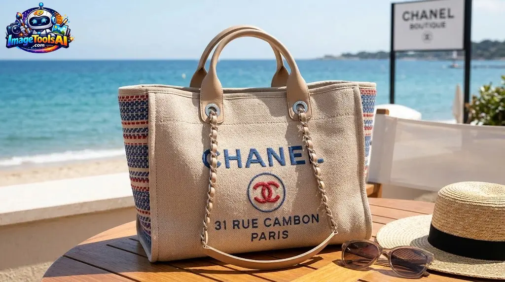 chanel canvas bag deauville