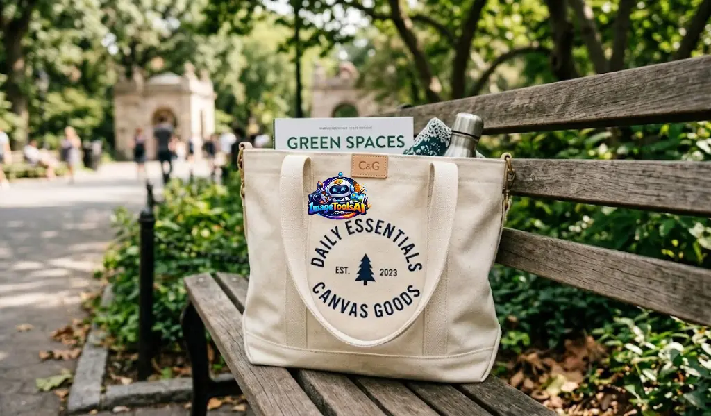 canvas material tote bag