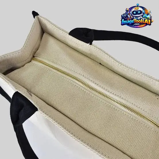 canvas bag with zipper
