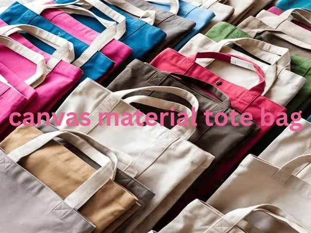 canvas material tote bag